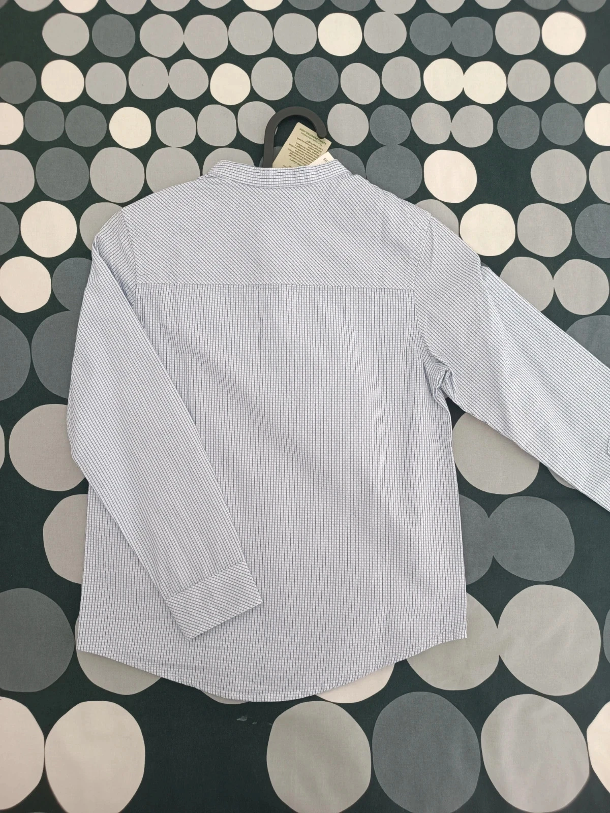 Chemise à carreaux bleue et blanche de Benetton - 6/7 ans – photo 2